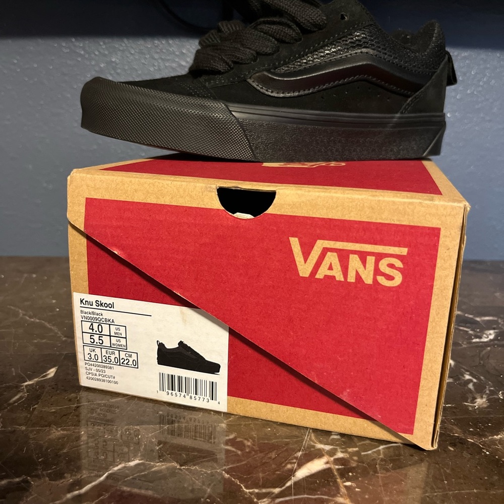 Vans Kids All-Black Sneakers